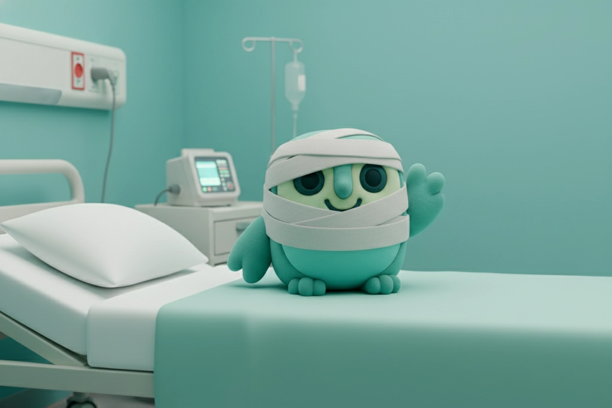 Wise de NettoWise uil in het ziekenhuis